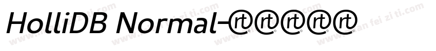 HolliDB Normal字体转换